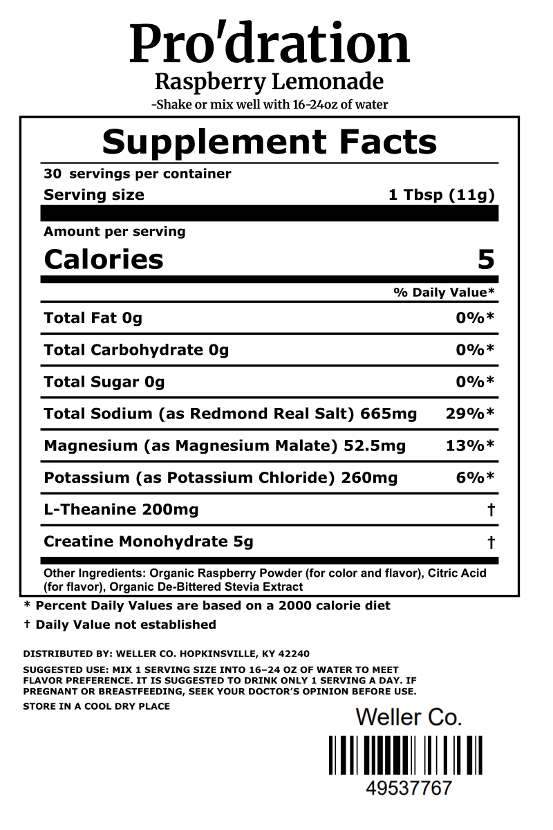 Pro'dration - Raspberry Lemonade