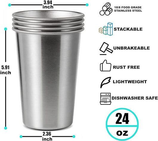 Weller 24 oz Stainless Steel Cup
