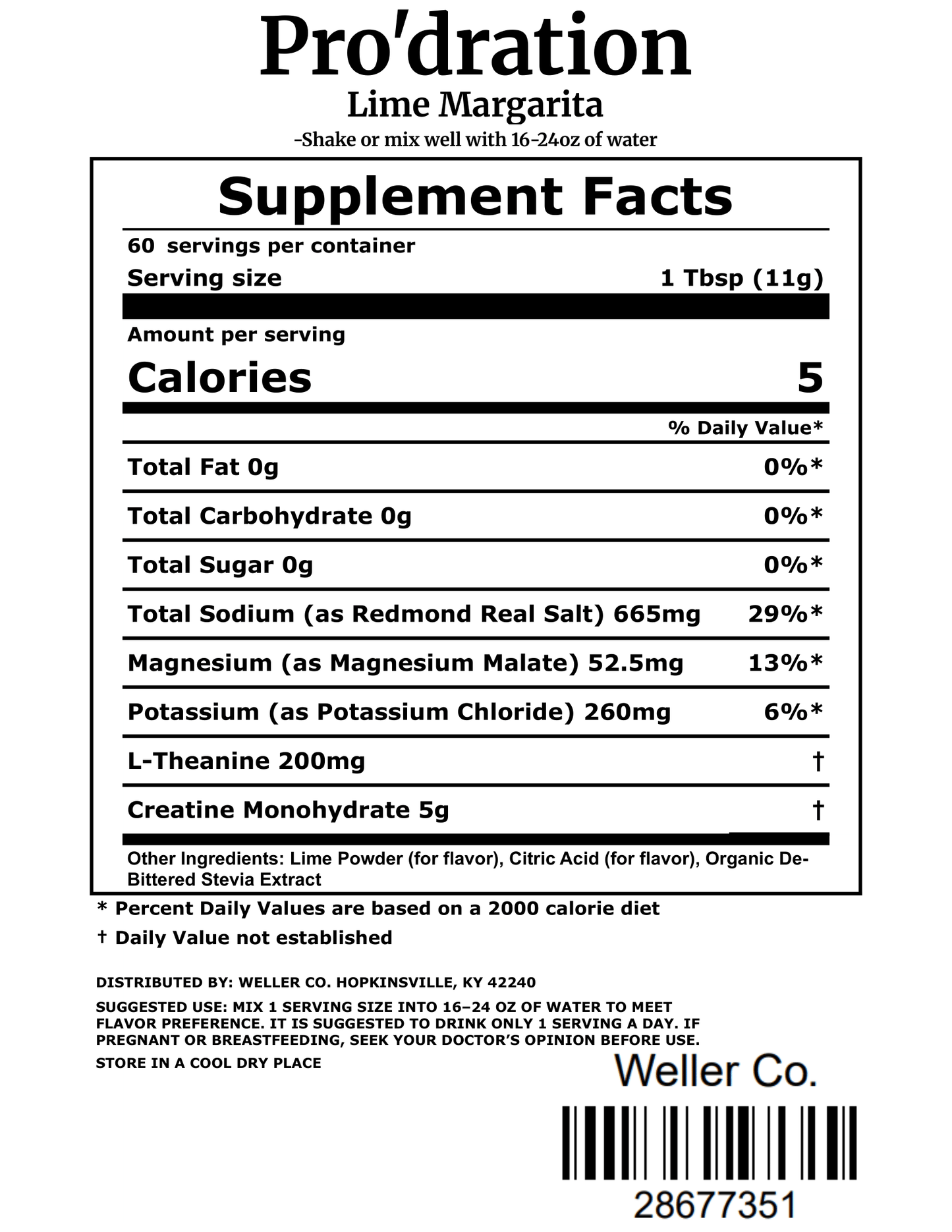 Pro'dration - Lime Margarita